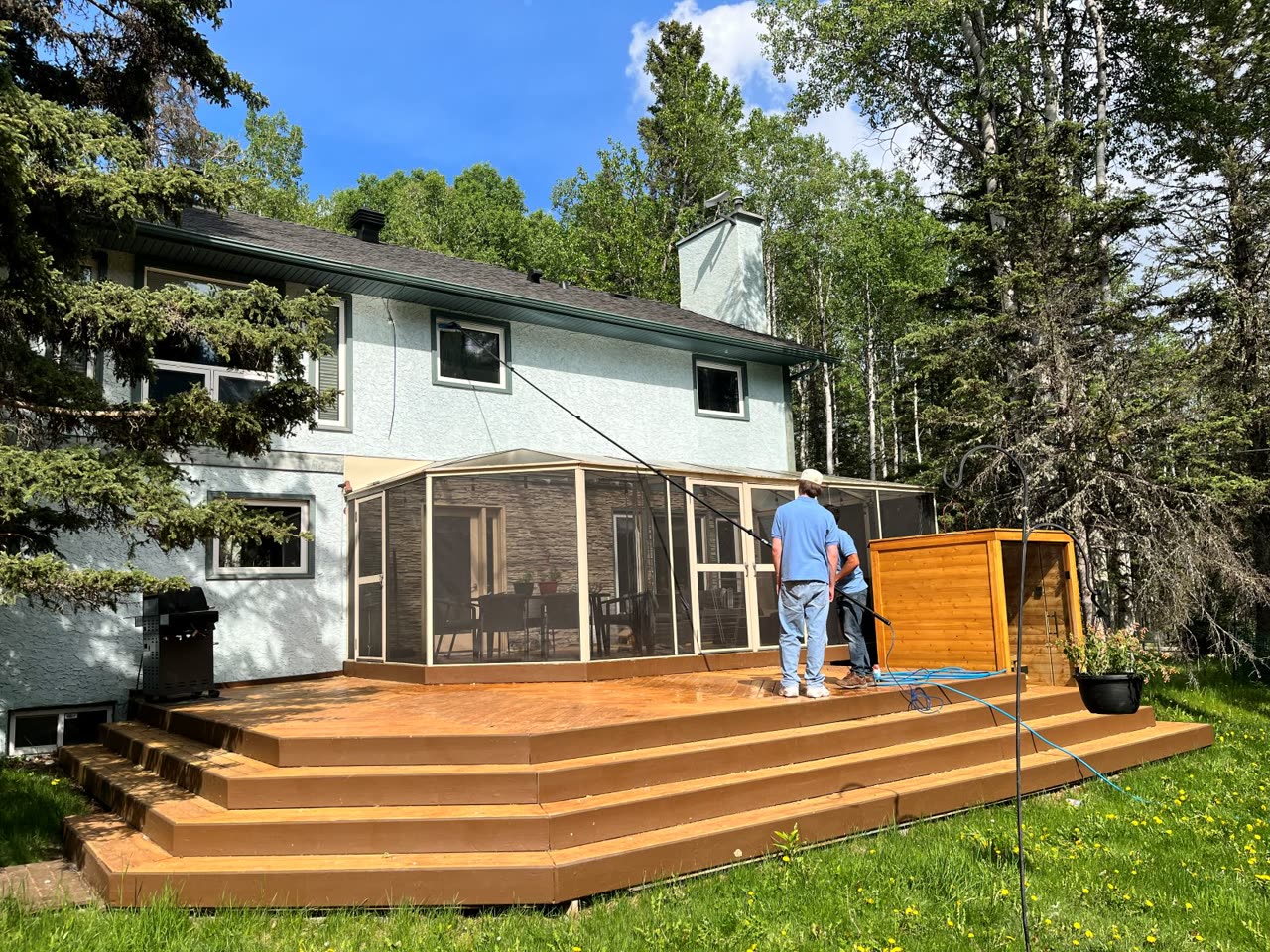 Screen and enclosure cleaning